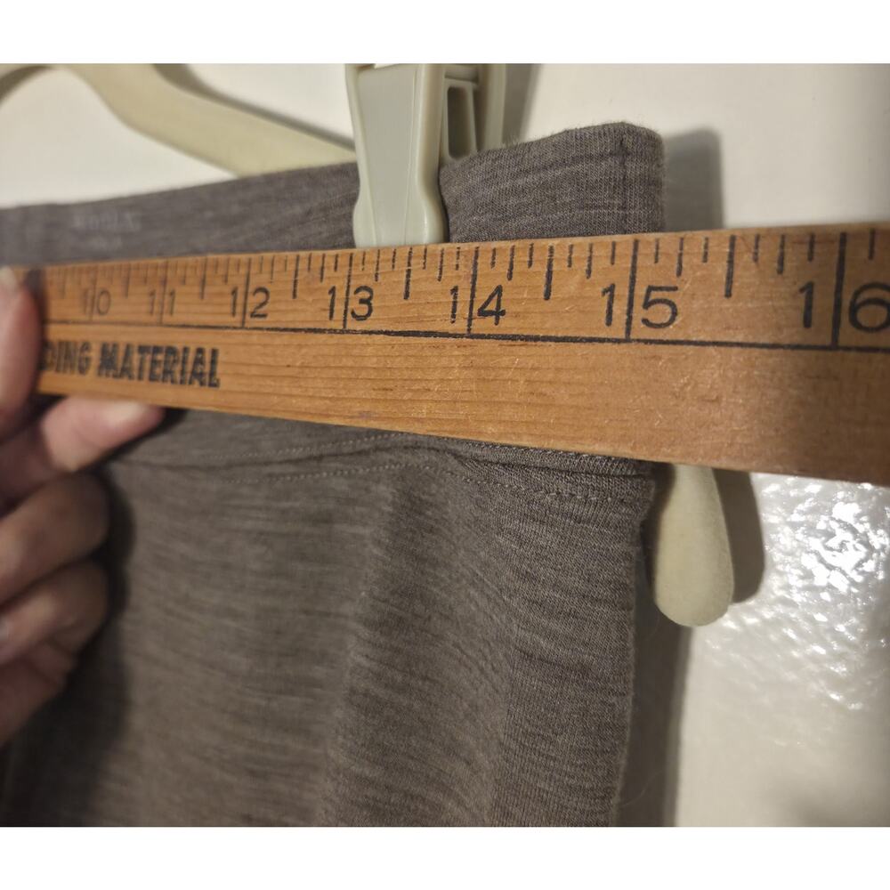 Woolx Stella Merino Wool Leggings Womens Size M Brown Heathered Cinder Melange - Picture 6 of 7